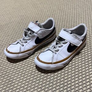 Nike Kids White and Brown Sneakers